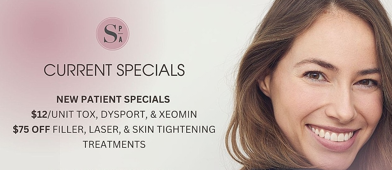 Current spa specials for new patients and treatments.